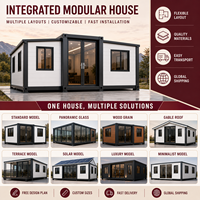 Maison modulaire intégrée préfabriquée de 40 pieds pour dortoirs du personnel, idéale pour les logements de chantier et les projets de camps de travail
