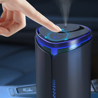 Diffuseur de voiture humidificateur mini ultrasonique aromathérapie huiles essentielles lumière LED rechargeable USB sans eau 10ml électrique pour voiture