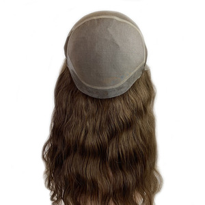 Nieuwe populaire toupet voor vrouwen, superfijn mono pruik van echt haar - Product Image 3