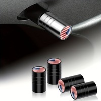Capuchons de valve de pneu anti-poussière en aluminium avec logo époxy drapeaux allemand et italien pour voitures, motos et vélos – Accessoires de protection de valve