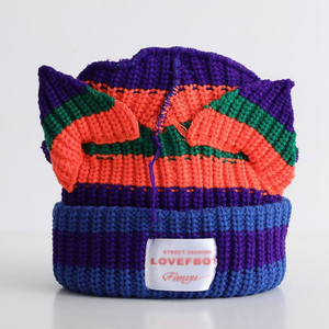 <span class=keywords><strong>Gorro</strong></span> <span class=keywords><strong>de</strong></span> punto para mujer, bonitas <span class=keywords><strong>orejas</strong></span> <span class=keywords><strong>de</strong></span> <span class=keywords><strong>gato</strong></span>, <span class=keywords><strong>gorro</strong></span> <span class=keywords><strong>de</strong></span> punto cálido para invierno, <span class=keywords><strong>orejas</strong></span> grandes, <span class=keywords><strong>gorro</strong></span> <span class=keywords><strong>de</strong></span> calavera <span class=keywords><strong>de</strong></span> ganchillo, esquí, ciclismo, cubierta <span class=keywords><strong>de</strong></span> oreja al aire libre, gorros - Product Image 3