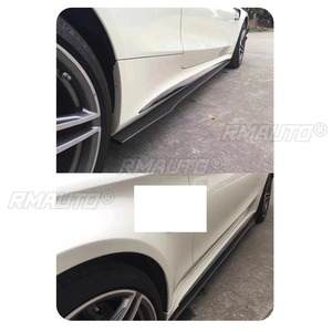 สเกิร์ตข้างรถยนต์ ลิปสปอยเลอร์ ตัวต่อขยายดิฟฟิวเซอร์ สำหรับ Mercedes Benz C-Class W205 2015-2021 ชุดแต่งสเกิร์ตข้าง - Product Image 6