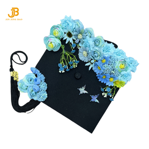 Vestidos de gorras de graduación de la Universidad Unisex de flores personalizadas para niños y adultos fiesta apropiada con borla - Product Image 3