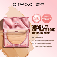 O.TW O.O Vegan Poudre Pressée Mat Maquillage SPF30 + protection Haute Couverture Dissimulée Maquillage Fond de Teint Poudre Fixante