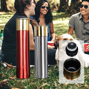 定制标志子弹不倒翁500毫升750毫升1000毫升不锈钢水瓶双壁金属杯 - Product Image 5