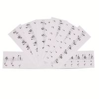 Pegatinas de teclado de piano de PVC adhesivas con logotipo personalizado para 37/49/54/61/88 teclas para principiantes niños calcomanías de teclas de piano extraíbles