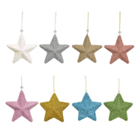 Ornements en boules de mousse scintillantes, faits à la main, respectueux de l'environnement, pour arbre de Noël, mini décorations suspendues pour enfants, emballage cadeau DIY
