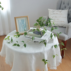 Delison Artificial Clematis Leaves Green Silk Flower Wall Hanging <b>Wedding</b> Home Decor Outdoor Photography <b>Props</b> - Product Image 2