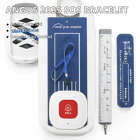 ANGUS 2025 Pager pour aidants âgés Tuya Wifi Bouton panique Smart Nouveaux produits RF 433mhz SOS Bracelet ABS Système d'alarme d'urgence