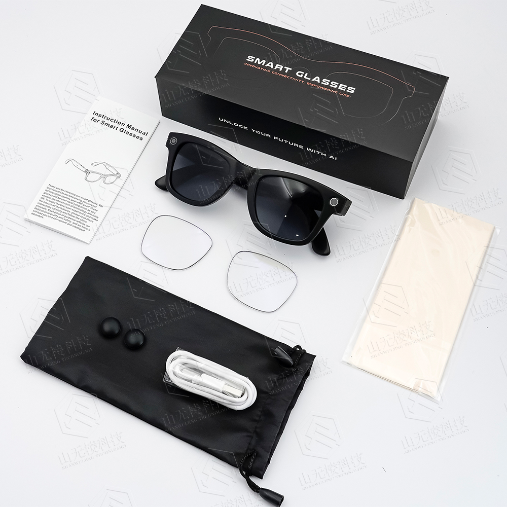 GS4 MAX 2025 Smart Glasses with Camera Dual Lenses Sunglasses with 8MP 4K Camera AI Smart Glasses Wearable Headset