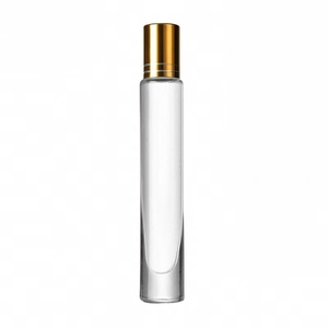 <b>10ml</b> Cylinder Golden Cover Perfume Empty Glass <b>Bottle</b> Roller Sealed Bamboo Collar Round Essential Oil for - Product Image 5