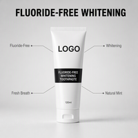 Dentifrice jetable blanchissant au sel marin anti-caries pour adultes, emballage personnalisé OEM/ODM, menthe herbacée, soin des gencives, dents sensibles, usage domestique