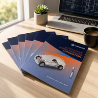 Impression de brochures d'entreprise sur papier artistique personnalisé, impression offset, faible MOQ 500 pièces pour profil d'entreprise, cadeau client
