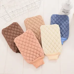 Wholesale Hammam Shower Bath Scrub Gloves Exfoliating Body Scrub Facial Massage Mitt Removal Kessa Exfoliate Peeling Glove Towel