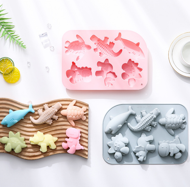 XMOLDNMS Moules En Silicone 3D En Forme De Crocodiles Pour Décoration De Gâteaux, Bonbons, Chocolat, Pâte à Sucre, Argile Polymère