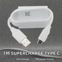 Câble magnétique SuperCharge Type-C de haute qualité 1M, charge rapide 5A, conducteur en cuivre pur pour Android et imprimante, cordon USB-C