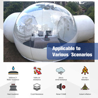 Dôme de glamping de luxe Ceyu en PVC, tente bulle gonflable étanche à trois chambres pour usage en resort, extérieur, fête ou hôtel