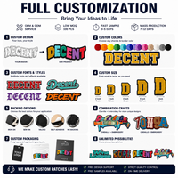 Écussons thermocollants 3D brodés tissés pour vêtements - Badges personnalisés avec logo (en feutre) Vente en gros