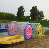 Vente flash : Rouleau aquatique gonflable pour enfants et adultes, balle roulante personnalisée en TPU utilisée dans les piscines, les lacs et les parcs d'attractions