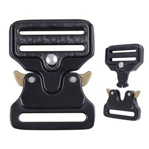 Hebilla de zapatos de metal de liberación rápida automática Hebilla táctica de aleación de zinc de 39mm - Product Image 1