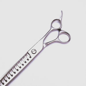 Tijeras Profesionales de 7 Pulgadas con Dientes Grandes Tipo Espina de Pescado para Peluquería Canina, Acero 440C, Multifuncionales para Cortar el Pelo de Mascotas - Product Image 5