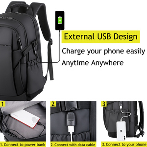 Mochila para Portátil Impermeable de Moda 2026, Nueva, para Universidad, Negocios, Viajes, Aire Libre, 15.6 Pulgadas, con Cierre - Product Image 4