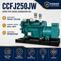 Groupe électrogène diesel marin SCDC250JW 250 kW alimenté par SCDC WP12CD317E201 pour système de navigation et équipement de communication