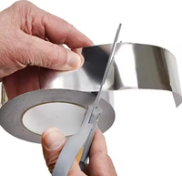 Ruban adhésif en aluminium anti-corrosion 80 microns pour déshumidificateur de piscine, isolation de serpentin CVC et environnements humides en usine