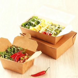 Free Design Food Grade Kraft <b>Paper</b> Box Factory Custom Safe Packaging for Food Products and Meals - Product Image 1