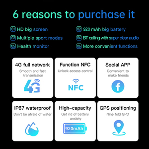 1.75 inch AMOLED HD màn hình lớn Android điện thoại SmartWatch Chống mất nhắc nhở NFC siêu dài chờ 360 ° di chuyển máy ảnh thông minh đồng hồ - Product Image 3