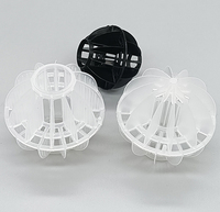 Média de remplissage pour colonnes, sphères creuses en plastique multifacettes, boules creuses polyédriques