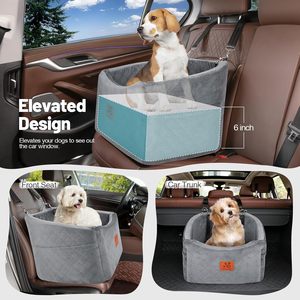 <span class=keywords><strong>Cama</strong></span> de Lujo <span class=keywords><strong>para</strong></span> Perros, Desmontable y Lavable, <span class=keywords><strong>para</strong></span> Mascotas Pequeñas y Medianas, con Cinturón de Seguridad, Bolsillos de Almacenamiento y Soporte de Espuma Resistente - Product Image 4
