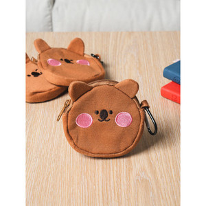 Quokka <b>Small</b> Zippered Coin Purse Fashionable Paper Clutch <b>Wallet</b> with Customizable Pattern Daily Money Storage Bag - Product Image 1