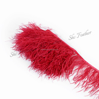 Plumes d'autruche moelleuses en gros, couleurs teintées, pour robes de soirée, vêtements, accessoires de décoration, fourniture d'usine
