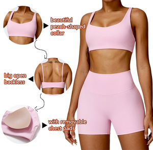 Sujetador <span class=keywords><strong>de</strong></span> Yoga sólido al por mayor, ropa interior tetona a prueba <span class=keywords><strong>de</strong></span> golpes, ropa <span class=keywords><strong>de</strong></span> entrenamiento <span class=keywords><strong>de</strong></span> sensación desnuda, ropa <span class=keywords><strong>de</strong></span> gimnasio, Sujetador deportivo para correr activo para mujer - Product Image 2
