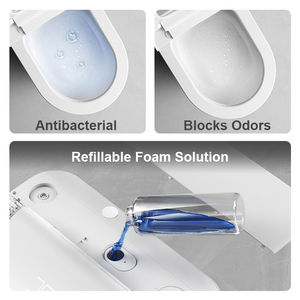 Toilette intelligente haut de gamme à rotation à 180 degrés, avec bouclier de mousse intégré, certifiée CUPC ETL, nettoyage en profondeur, télécommande, siphon en S - Product Image 3