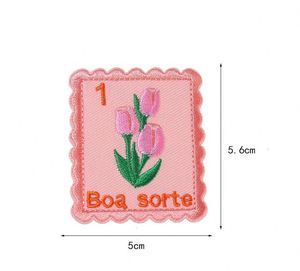 New Design Self <b>Sticker</b> Exquisite Embroidery <b>Flower</b> Stamp Patch Applique for Hat Clothes Phone case Decoration - Product Image 4