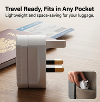 Adaptateur de voyage universel prise UK pour ordinateur portable, appareil photo, rasoir LED et brosse à dents, entrée universelle 250V 16A