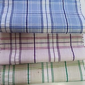 Fábrica de telas de tela en China Algodón Arrugado Seersucker Azul claro Albaricoque claro Rosa claro Púrpura Tejido Camisa a cuadros <span class=keywords><strong>Pastora</strong></span> - Product Image 1
