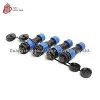Conector de Enchufe de Nylon Impermeable para Exteriores de 7 Pines, 3 Núcleos y 5 Posiciones SD16 para Automoción y Maquinaria Industrial