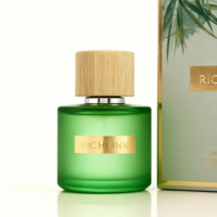 Bouteilles de parfum vides d'icônes personnalisées 50 ml 100ml bouteilles de parfum arabes hommes verts bouteilles d'huile de parfum arabe Atar