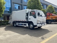 Camion à ordures Isuzu 6m3 avec compacteur, camion à ordures à chargement arrière