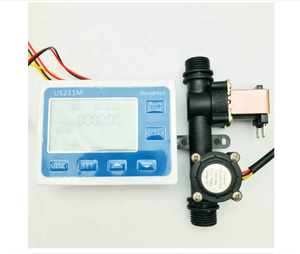 Nieuwe Us211 M Digitale Stroommeter Dosering-Controller + G1/2 "1-30L/Min YF-S201 Waterstroom Sensor + Waterklep + Voeding - Product Image 2