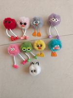 Cadeau d'anniversaire pour un ami - Pendentif pompon - Porte-clés en peluche pour récompense scolaire de rentrée des classes