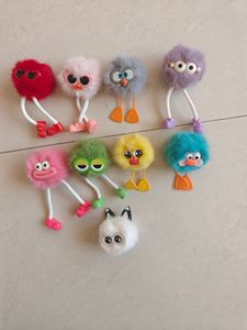 Cadeau d'anniversaire pour un ami - Pendentif <span class=keywords><strong>pompon</strong></span> - Porte-clés en peluche pour récompense scolaire de rentrée des classes - Product Image 5