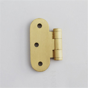 Charnière de meuble en cuivre pur, montage en surface, nouveau style chinois, durable, pour quincaillerie de porte d'armoire - Product Image 3