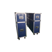 Fabrikneue Aluminium-Transportkoffer für LED-TV-Bildschirme mit Rollen – tragbar und im schlichten Design