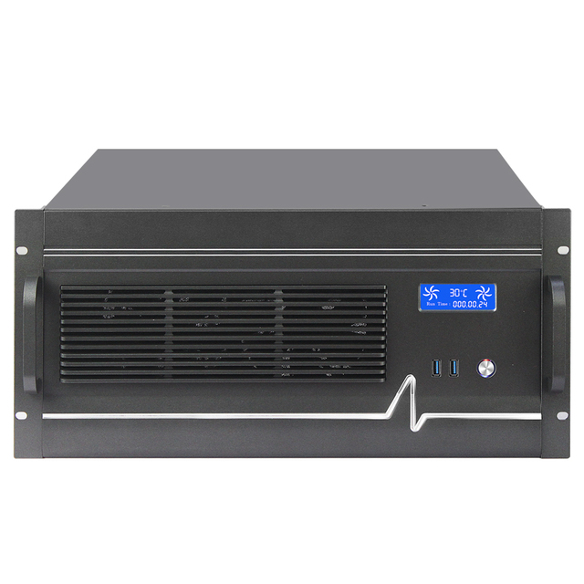 Support Four-way GPU 5U Rack Mount Server Chassis Aluminium EATX Industrial PC Server Case with Full PCIE Slots