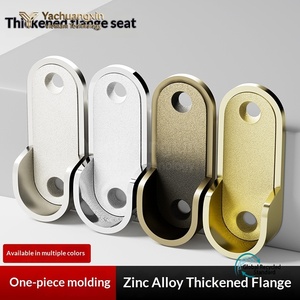 Flat Aluminum <b>Hooks</b> Gold Silver Matte Finish for Home Installation - Product Image 2