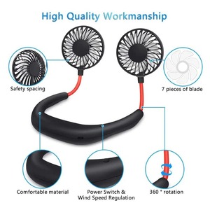 El más nuevo Mini ventilador portátil de refrigeración por aire con carga Usb, ventilador de cuello portátil, ventilador de cuello silencioso portátil para exteriores - Product Image 6
